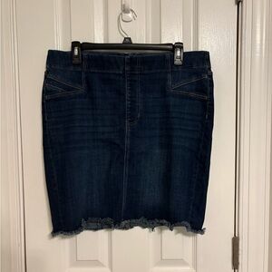 Liverpool Dark Blue Denim Pencil Skirt